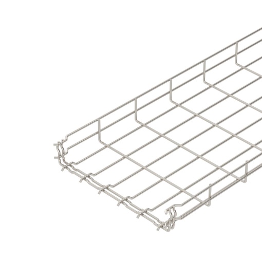 Caminho de cabos em varão GRM 55x300x3000 Aço inoxidável, livre de ferrugem A2 1.4301 brilhante, pós-tratamento
