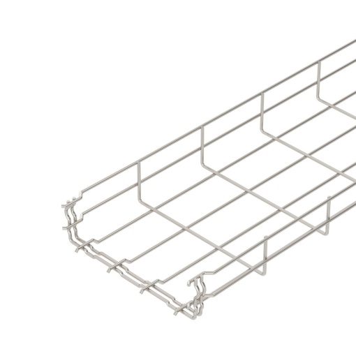 Caminho de cabos em varão GRM 55x200x3000 Aço inoxidável A4 1.4401 brilhante, pós-tratamento