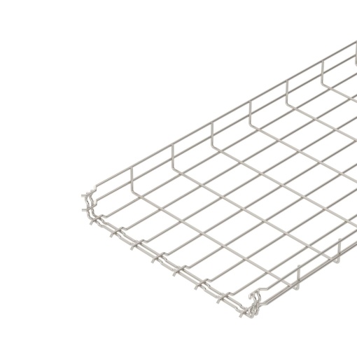 Caminho de cabos em varão GRM 55x400x3000 Aço inoxidável A4 1.4401 brilhante, pós-tratamento