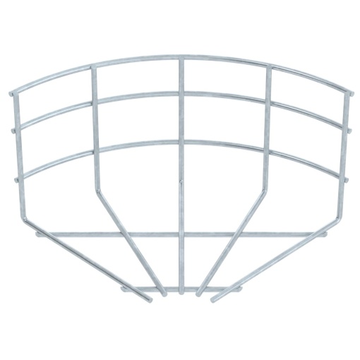 Ângulo 90 caminho cabos varão 105x150 Aço galvanizado por imersão a quente após maquinação
