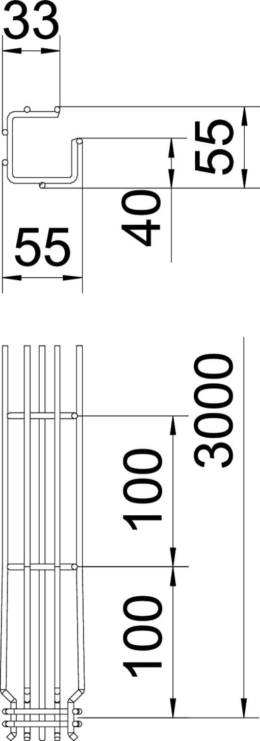 Caminho de cabos varão G Magic 50x50x3000 Aço Galvanizado por imersão a quente após maquinação zinco