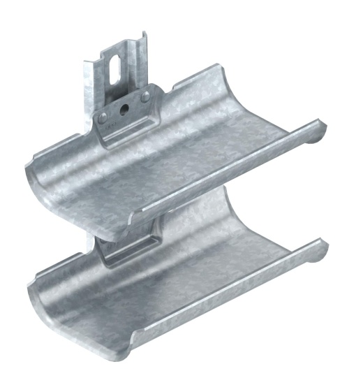 Calha de condução de cabos duplo 200x200x123 Aço galvanizado por imersão a quente após maquinação