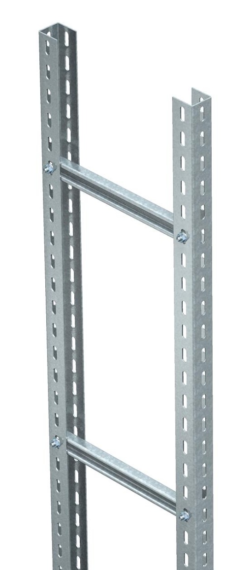 Escada vertical grandes cargas com degrau C 40 1000x3000 Aço galvanizado por imersão a quente após maquinação