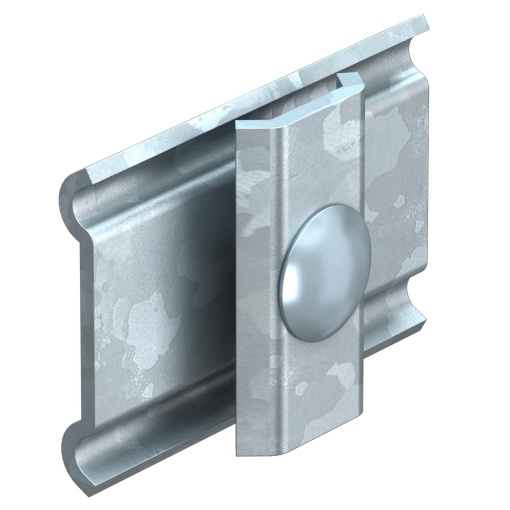 União lateral para caminho de cabos em varão 60x40 Aço galvanizado por imersão a quente após maquinação