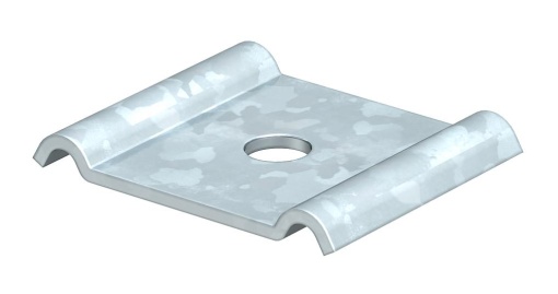 Peça de aperto para parafuso M10 60x40 Aço galvanizado pelo método Sendzimir