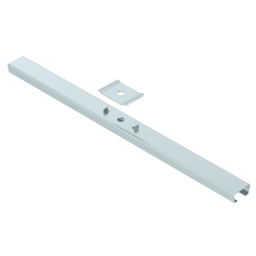 Suspensão central para varão, com peça de aperto B470mm Aço galvanizado pelo método Sendzimir
