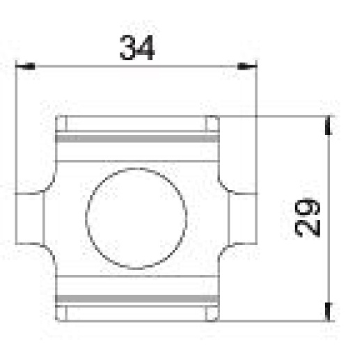 União para caminho de cabos em varão Aço Galvanizado por imersão a quente após maquinação zinco