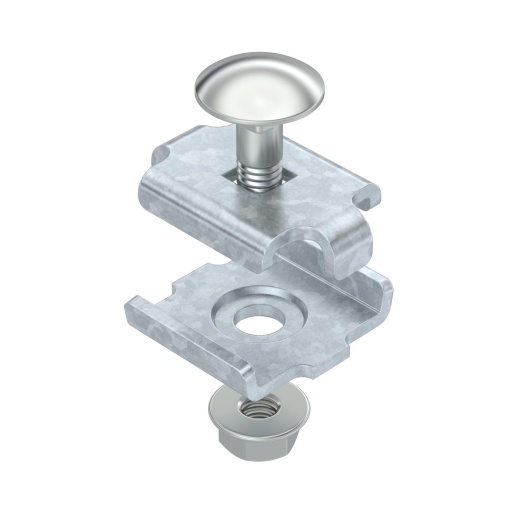 União para caminho de cabos em varão Aço Galvanizado por imersão a quente após maquinação zinco