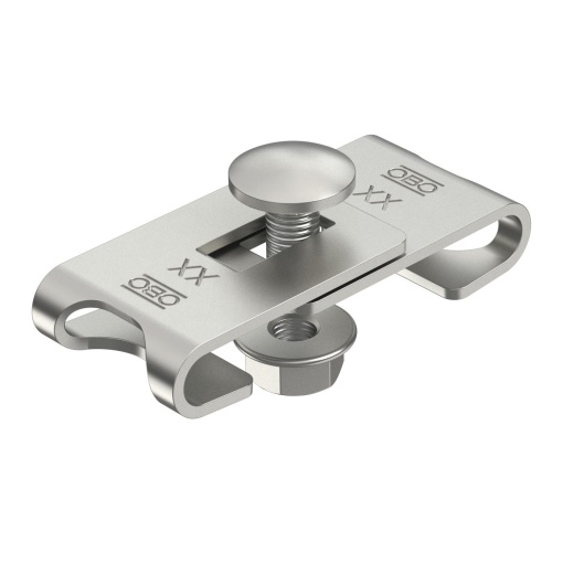 Conector de canto para caminho de cabos em varão Aço inoxidável A4 1.4401 brilhante, pós-tratamento