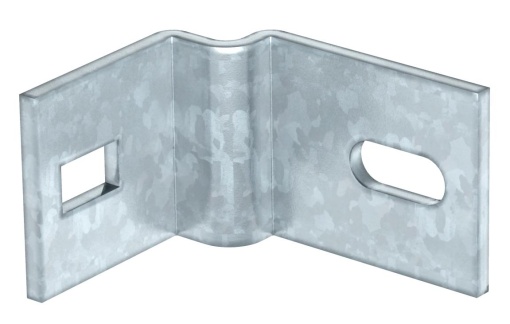 Esquadro de fixação para perfil IS 8 80x65 Aço Galvanizado por imersão a quente após maquinação zinco