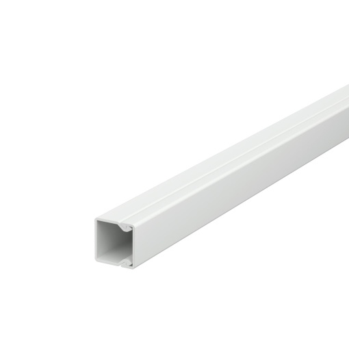 Calha com base perfurada 15x15x2000 Policloreto de vinilo cinzento claro RAL 7035