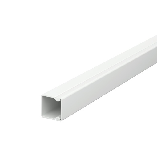 Calha com base perfurada 20x20x2000 Policloreto de vinilo cinzento claro RAL 7035
