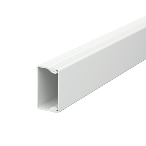 Calha com base perfurada 20x35x2000 Policloreto de vinilo branco puro RAL 9010