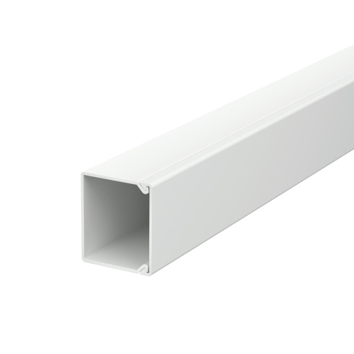 Calha com base perfurada 30x30x2000 Policloreto de vinilo cinzento claro RAL 7035