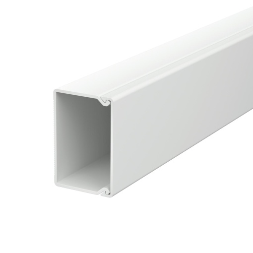 Calha com base perfurada 30x45x2000 Policloreto de vinilo cinzento claro RAL 7035