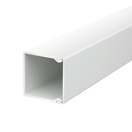 Calha com base perfurada 40x40x2000 Policloreto de vinilo cinzento claro RAL 7035
