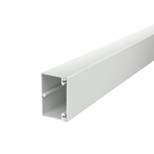 Calha com base perfurada 40x60x2000 Policloreto de vinilo cinzento claro RAL 7035