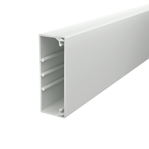Calha com base perfurada 40x110x2000 Policloreto de vinilo branco puro RAL 9010