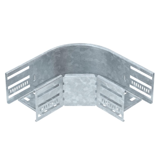 Ângulo 90º para caminho cabos, horizontal 85x100 Aço Galvanizado por imersão a quente após maquinação zinco