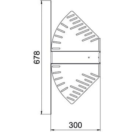 Ângulo variável horizontal 60x300 Aço galvanizado pelo método Sendzimir zinco