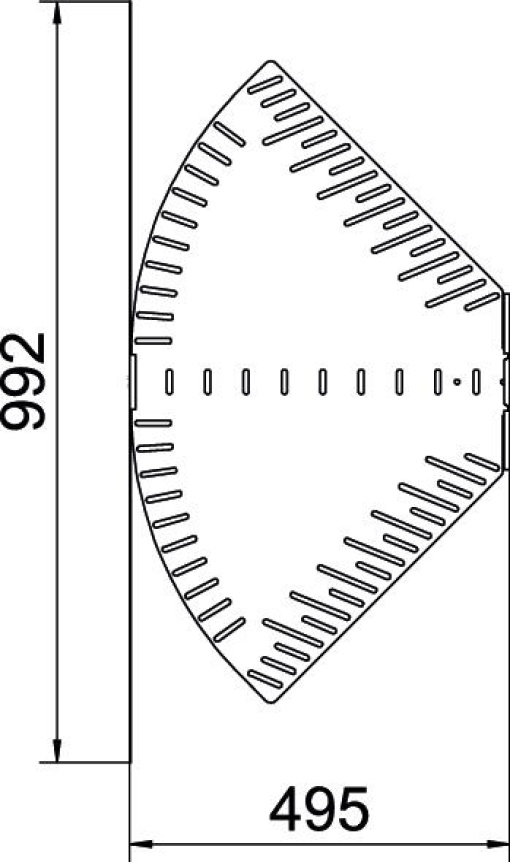 Ângulo variável horizontal 85x500 Aço galvanizado pelo método Sendzimir zinco