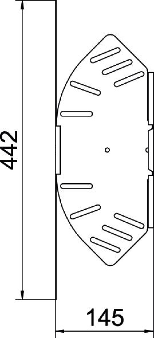 Ângulo variável horizontal 110x150 Aço galvanizado pelo método Sendzimir zinco