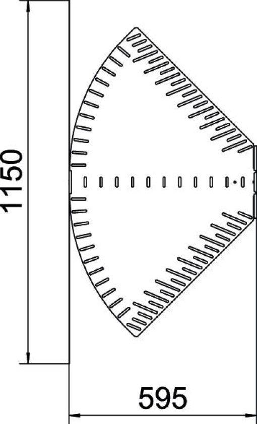 Ângulo variável horizontal 110x600 Aço Galvanizado por imersão a quente após maquinação zinco