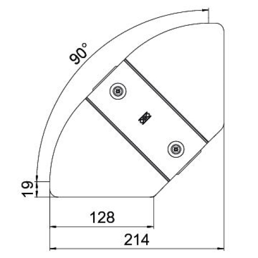 Tampa para ângulo variável B150mm Aço galvanizado pelo método Sendzimir zinco