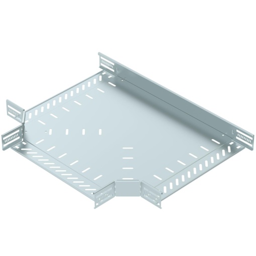 Derivação em T para caminho cabos, horizontal 60x400 Aço galvanizado pelo método Sendzimir zinco