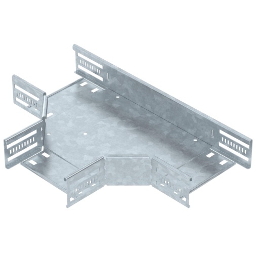 Derivação em T para caminho cabos, horizontal 60x150 Aço Galvanizado por imersão a quente após maquinação zinco