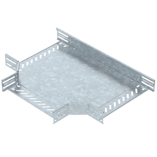 Derivação em T para caminho cabos, horizontal 60x300 Aço Galvanizado por imersão a quente após maquinação zinco