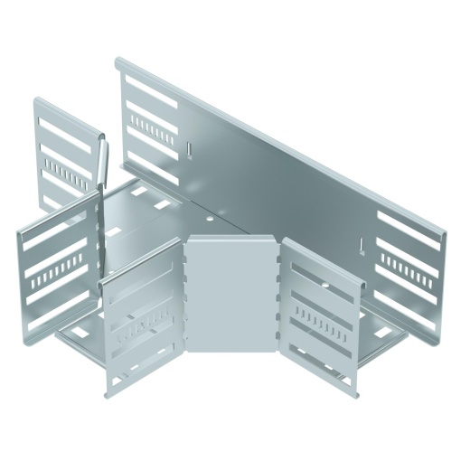 Derivação em T para caminho cabos, horizontal 110x100 Aço galvanizado pelo método Sendzimir zinco