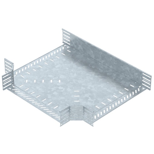 Derivação em T para caminho cabos, horizontal 110x500 Aço Galvanizado por imersão a quente após maquinação zinco