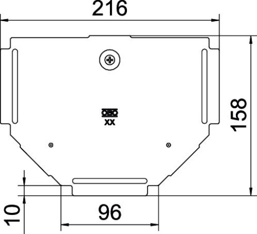 Tampa para derivação em T B100mm Aço galvanizado pelo método Sendzimir zinco