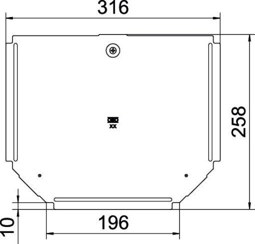 Cover for T piece B200mm Aço inoxidável A4 1.4571 brilhante, pós-tratamento aço inoxidável
