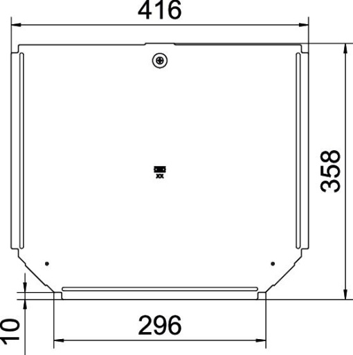 Cover for T piece B300mm Aço inoxidável A4 1.4571 brilhante, pós-tratamento aço inoxidável