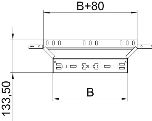 Derivação simples com união de encaixe rápido 60x200 Aço galvanizado pelo método Sendzimir