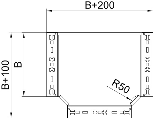 Derivação em T com união de encaixe rápido 110x100 Aço galvanizado pelo método Sendzimir