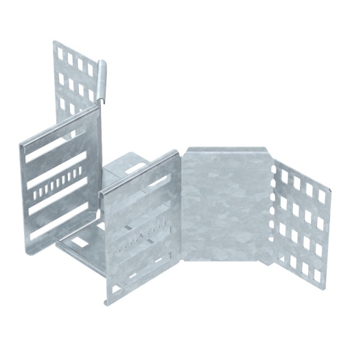 Derivação simples para caminho de cabos em chapa 110x100 Aço Galvanizado por imersão a quente após maquinação zinco