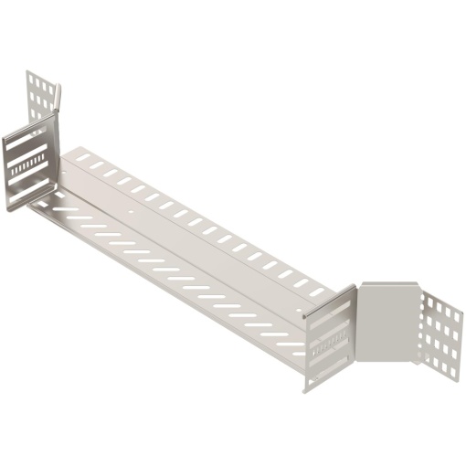 Add-on tee for cable tray 110x500 Aço inoxidável, livre de ferrugem 1.4301 A2 1.4301 brilhante, pós-tratamento aço inoxidável