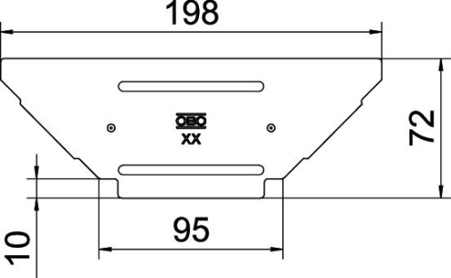 Tampa para derivação simples B100mm Aço Galvanização continuazincoalumínio, Double Dip zinco