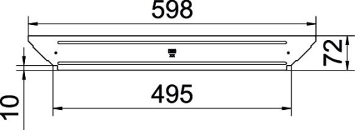 Tampa para derivação simples B500mm Aço Galvanização continuazincoalumínio, Double Dip zinco