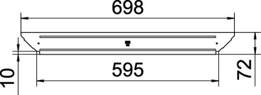 Tampa para derivação simples B600mm Aço Galvanização continuazincoalumínio, Double Dip zinco