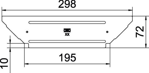 Tampa para derivação simples B200mm Aço inoxidável, livre de ferrugem 1.4301 A2 1.4301 brilhante, pós-tratamento aço inoxidável