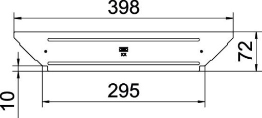 Tampa para derivação simples B300mm Aço inoxidável, livre de ferrugem 1.4301 A2 1.4301 brilhante, pós-tratamento aço inoxidável