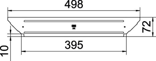 Tampa para derivação simples B400mm Aço inoxidável, livre de ferrugem 1.4301 A2 1.4301 brilhante, pós-tratamento aço inoxidável