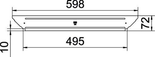 Tampa para derivação simples B500mm Aço inoxidável, livre de ferrugem 1.4301 A2 1.4301 brilhante, pós-tratamento aço inoxidável