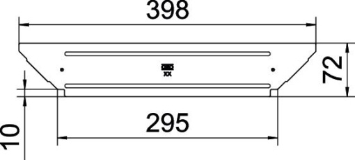 Tampa para derivação simples B300mm Aço inoxidável 1.4571 A4 1.4571 brilhante, pós-tratamento aço inoxidável
