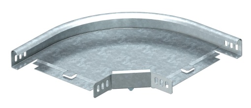 Ângulo 90 horizontal, com uniões curvas 35x100 Aço galvanizado pelo método Sendzimir