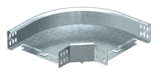 Ângulo 90 horizontal, com uniões curvas 60x100 Aço galvanizado pelo método Sendzimir